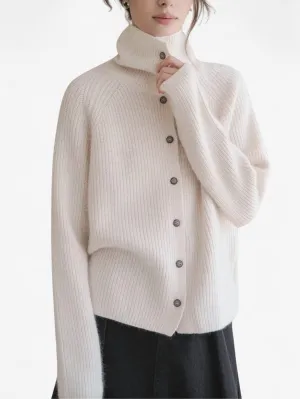 Foxes | Women's Ribbed Knit Turtleneck Sweater Top