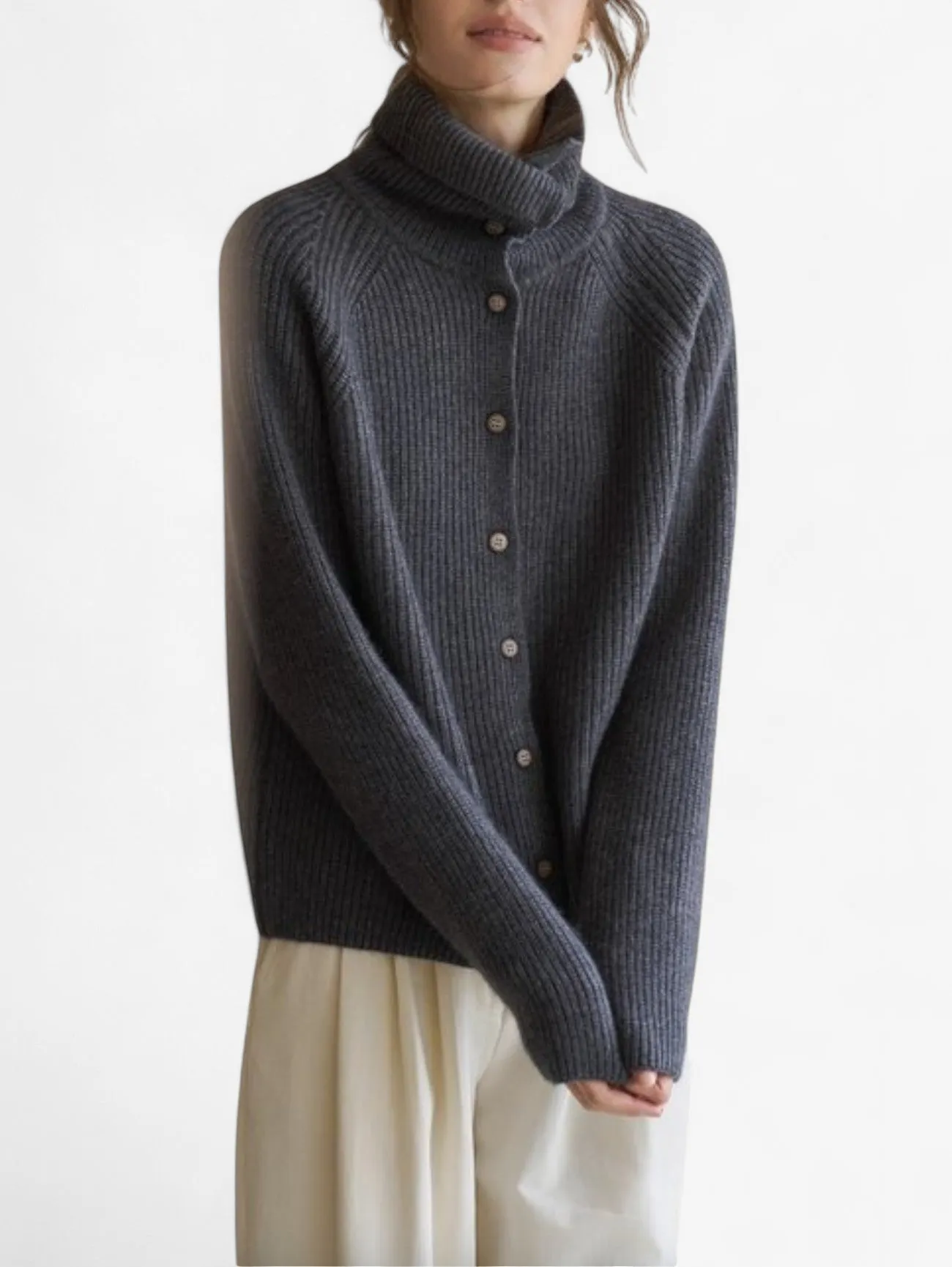 Foxes | Women's Ribbed Knit Turtleneck Sweater Top