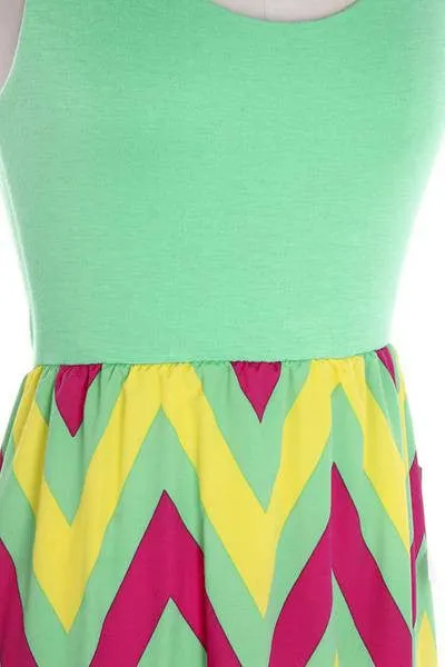 Fun and Bright Color Maxi dress