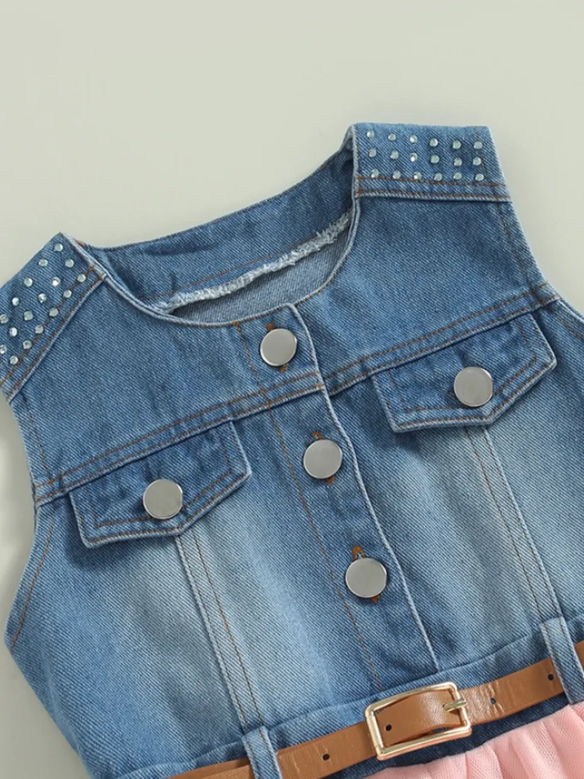 Giddy Up, Western Denim and Pink Dress