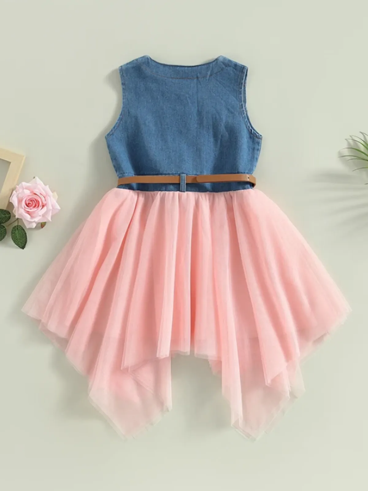 Giddy Up, Western Denim and Pink Dress