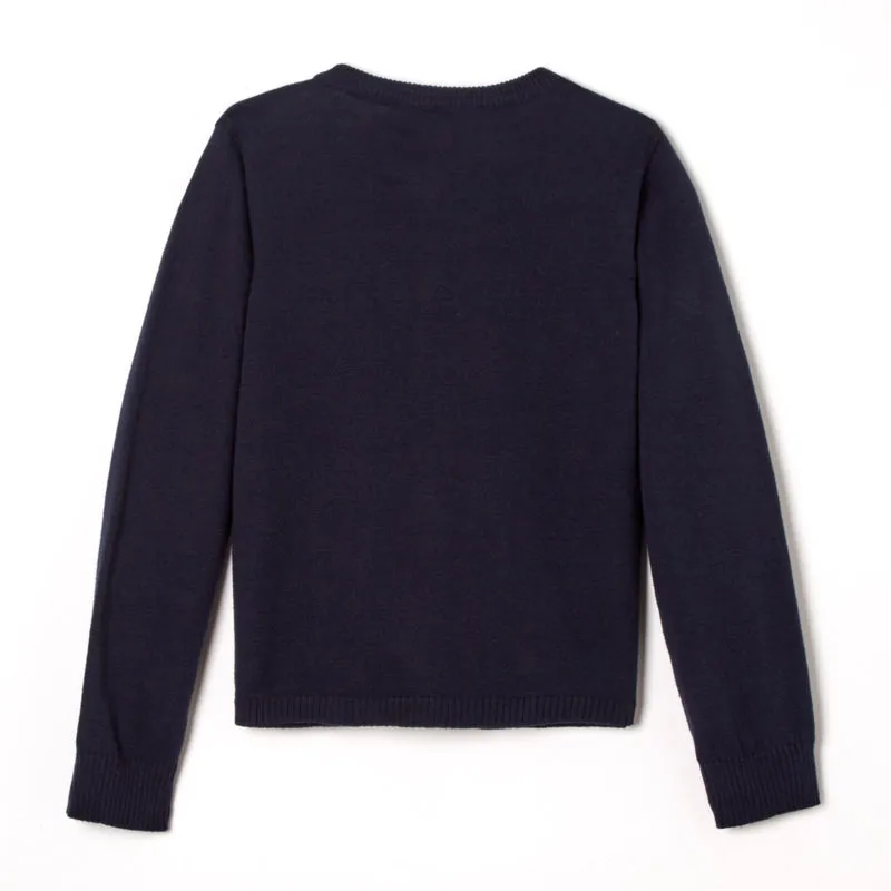 Girls Bow Pocket Cardigan {Navy}