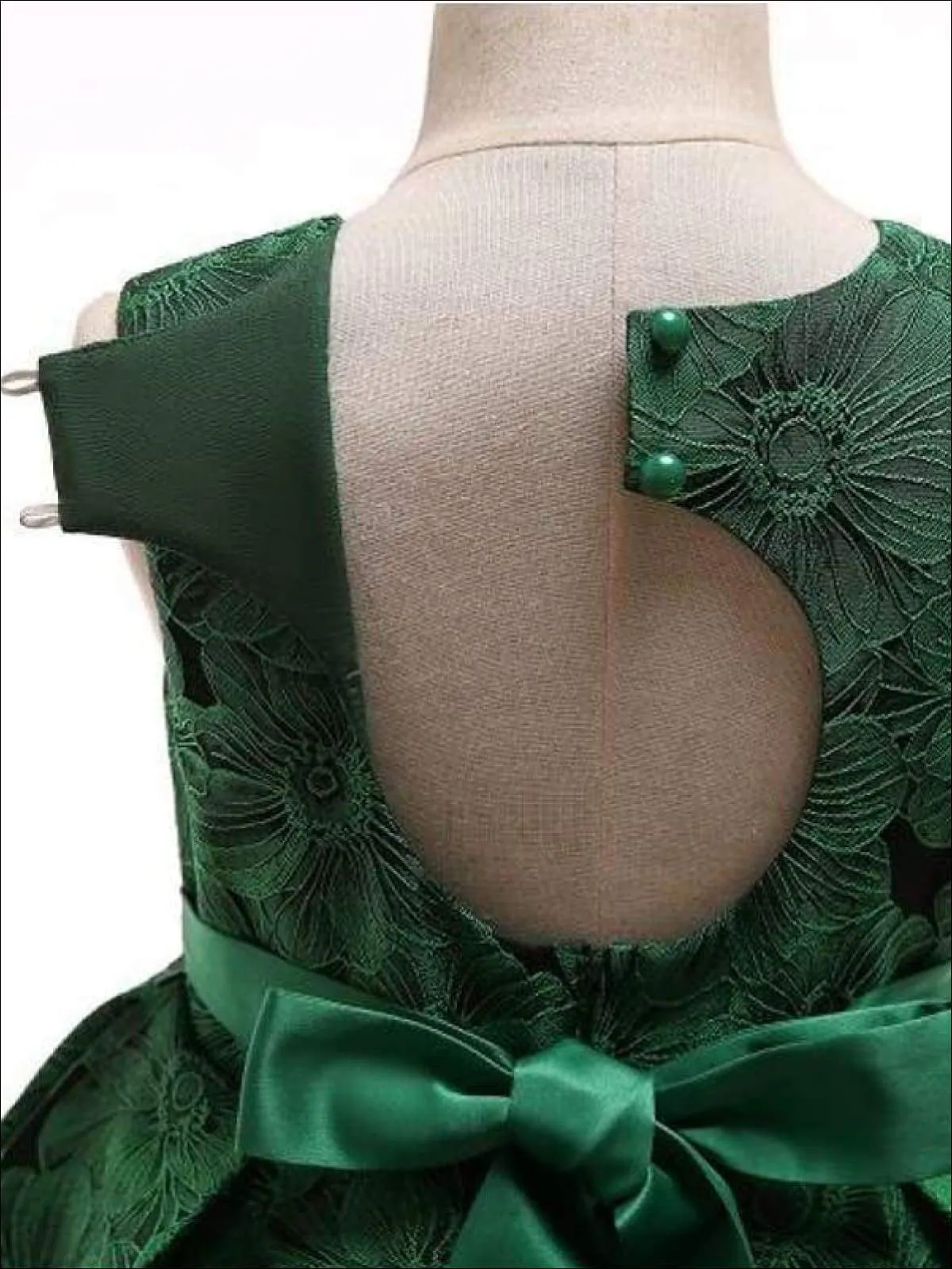Girls Floral Print Pleated Tulle Holiday Dress