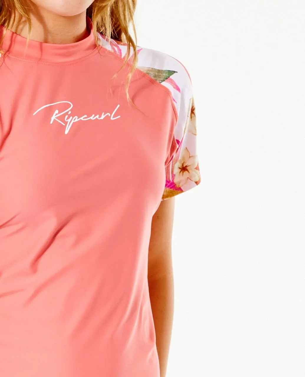Girls Short Sleeve Rash Vest (8-16 years)