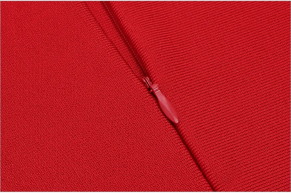 Glamaker Red Pleated Sexy Strapless Bodycon Backless Midi Dress