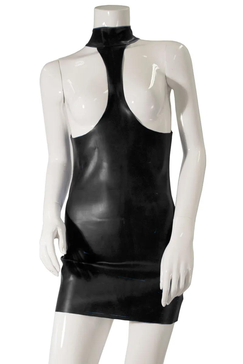 Guilty Pleasure Datex Black Collared Exposure Dress