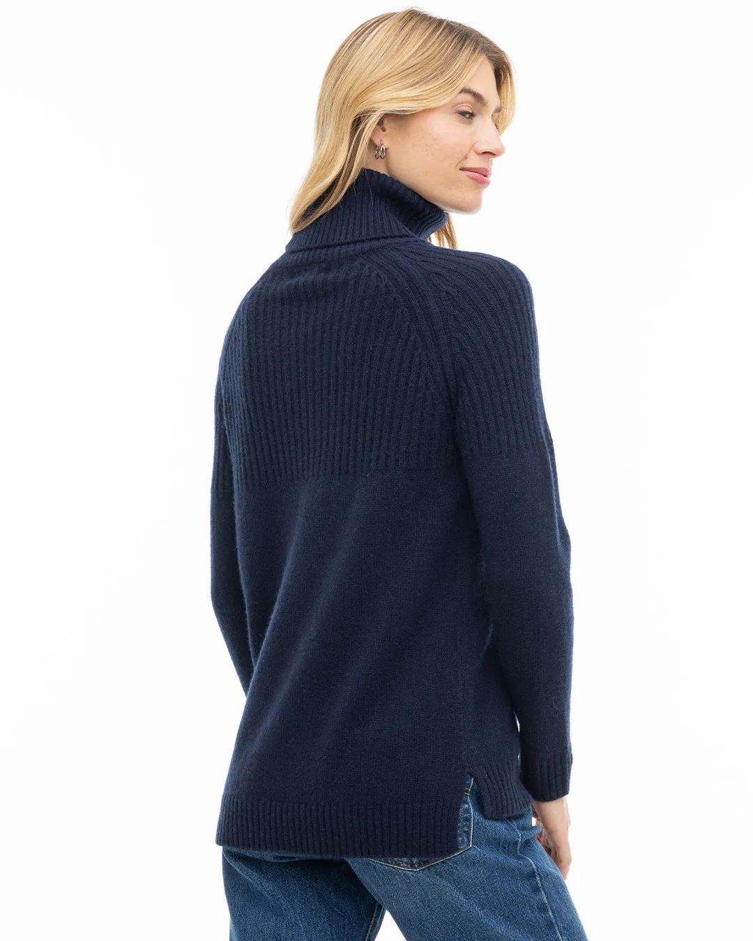Half Ribbed Turtleneck
