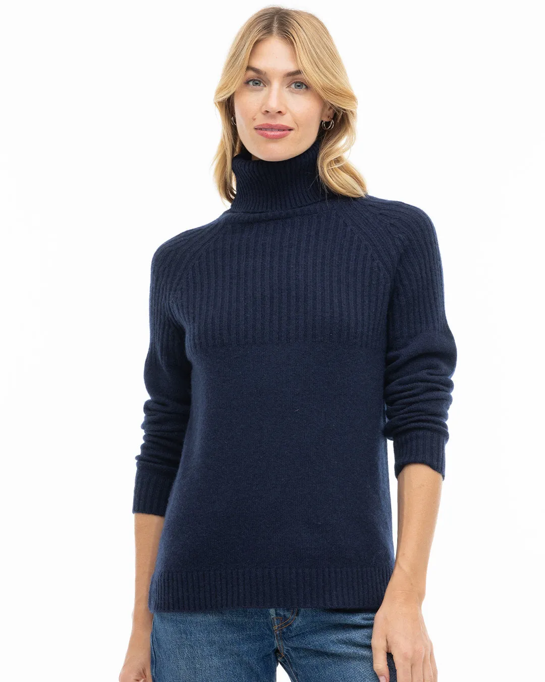 Half Ribbed Turtleneck