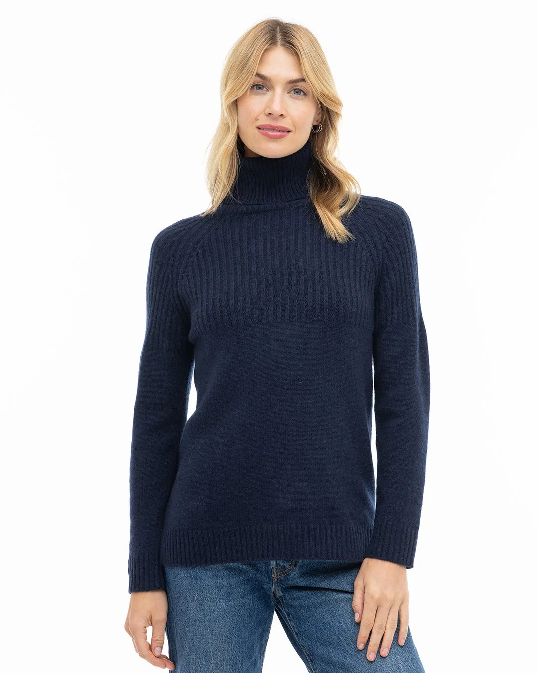 Half Ribbed Turtleneck