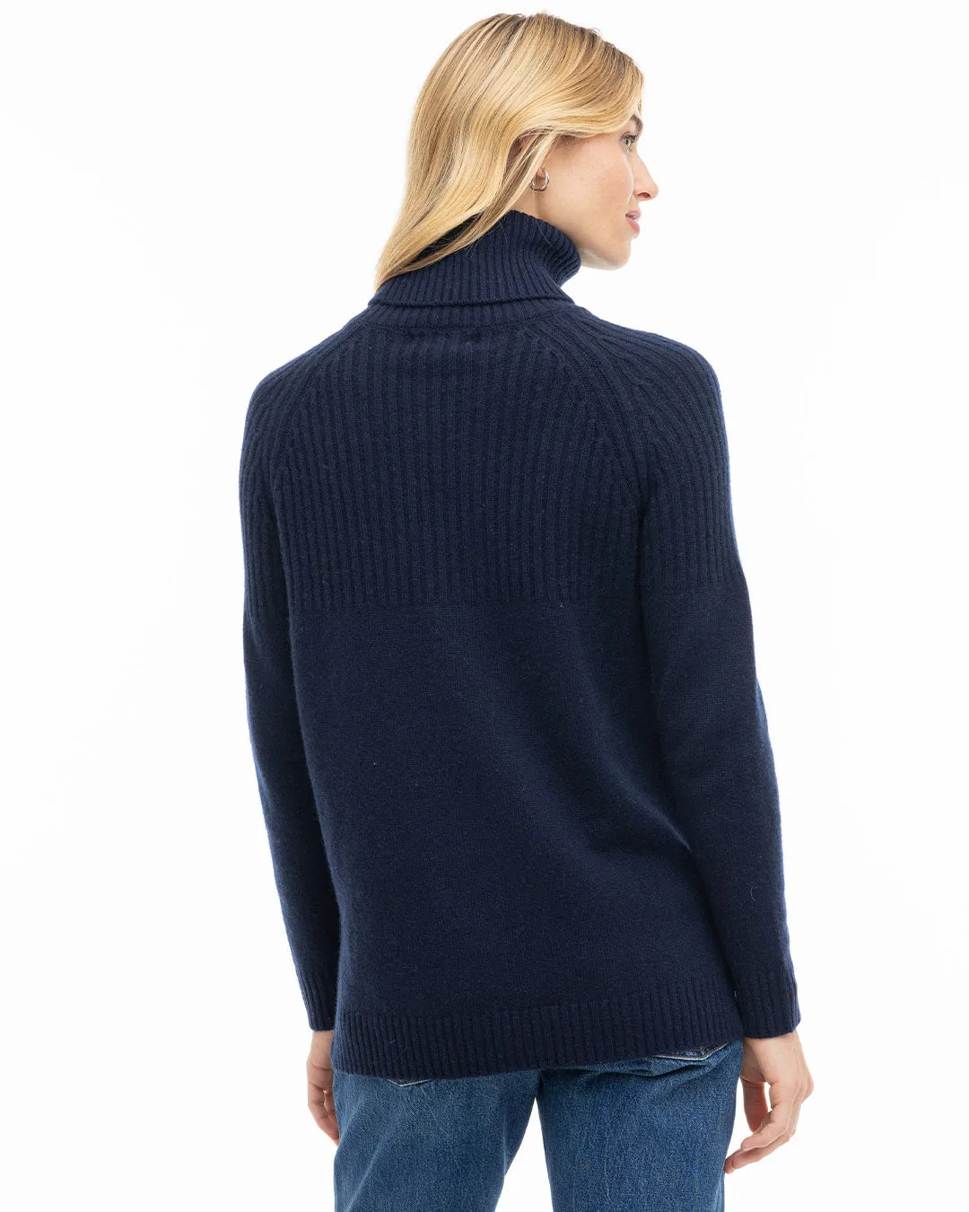 Half Ribbed Turtleneck