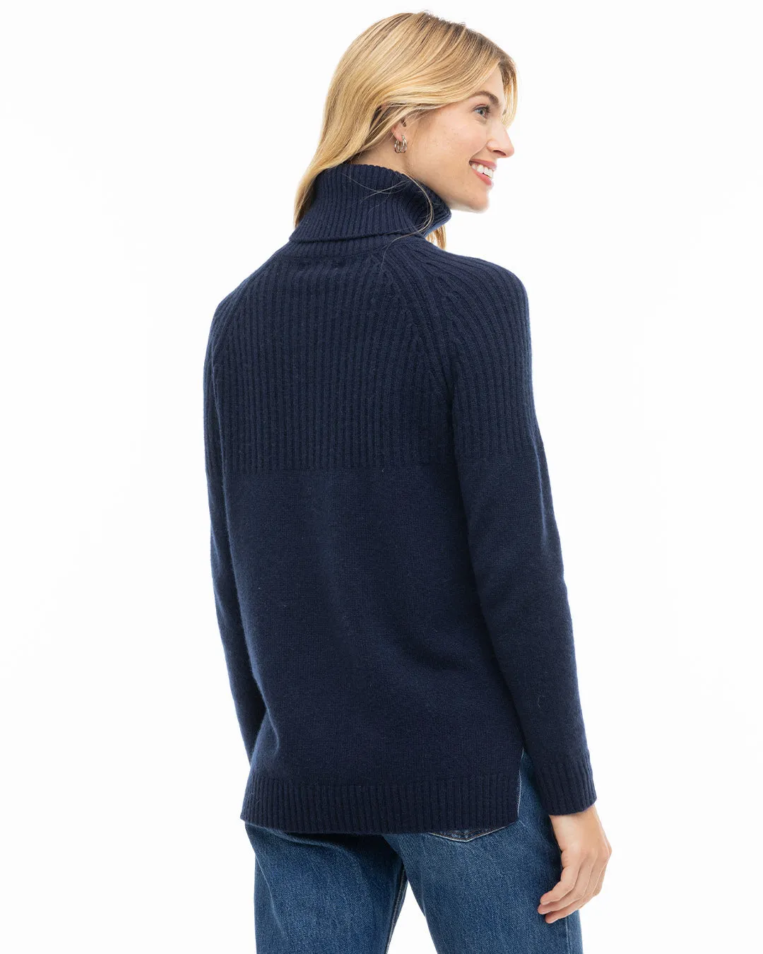 Half Ribbed Turtleneck
