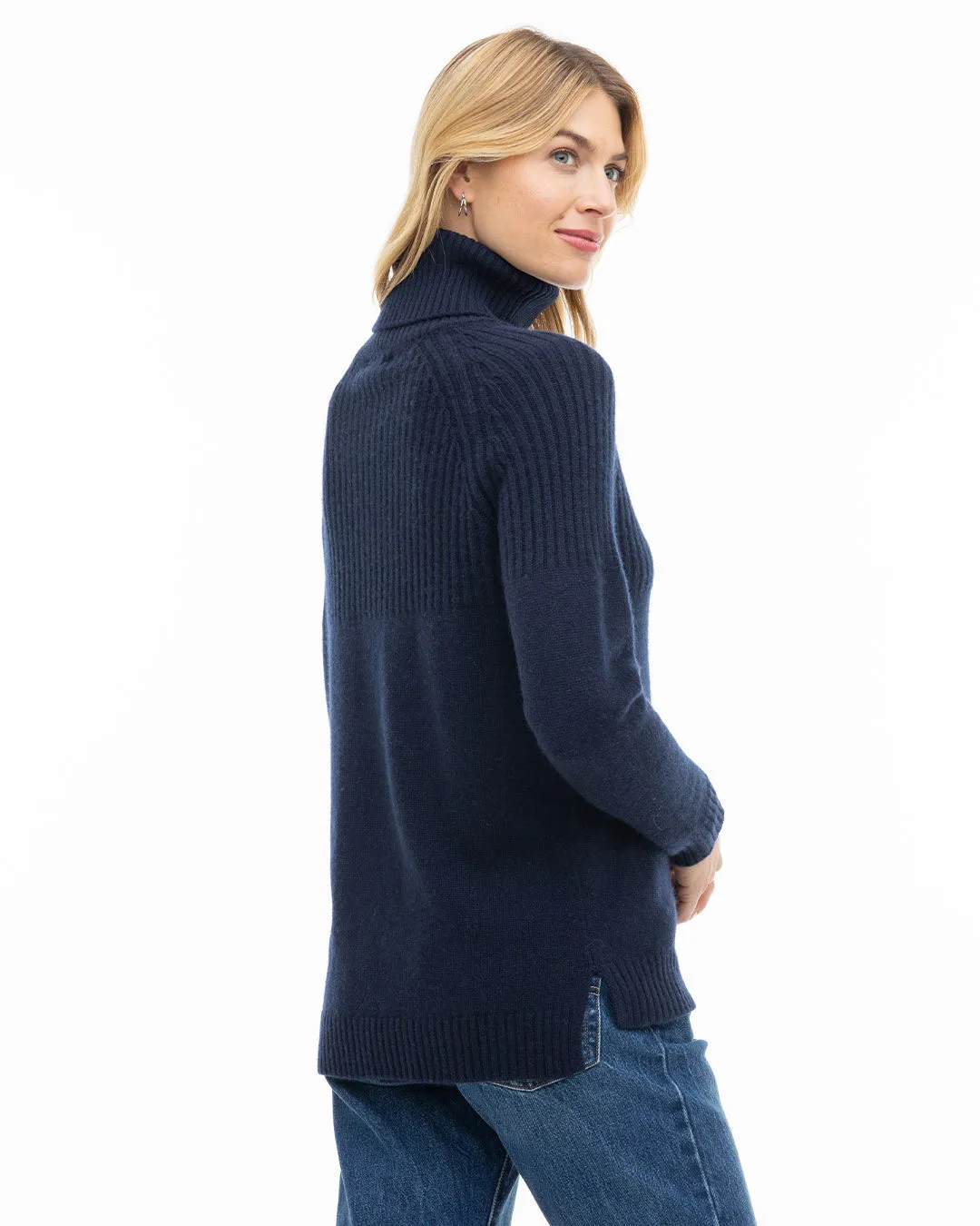 Half Ribbed Turtleneck