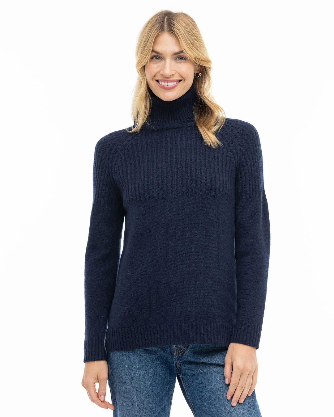 Half Ribbed Turtleneck