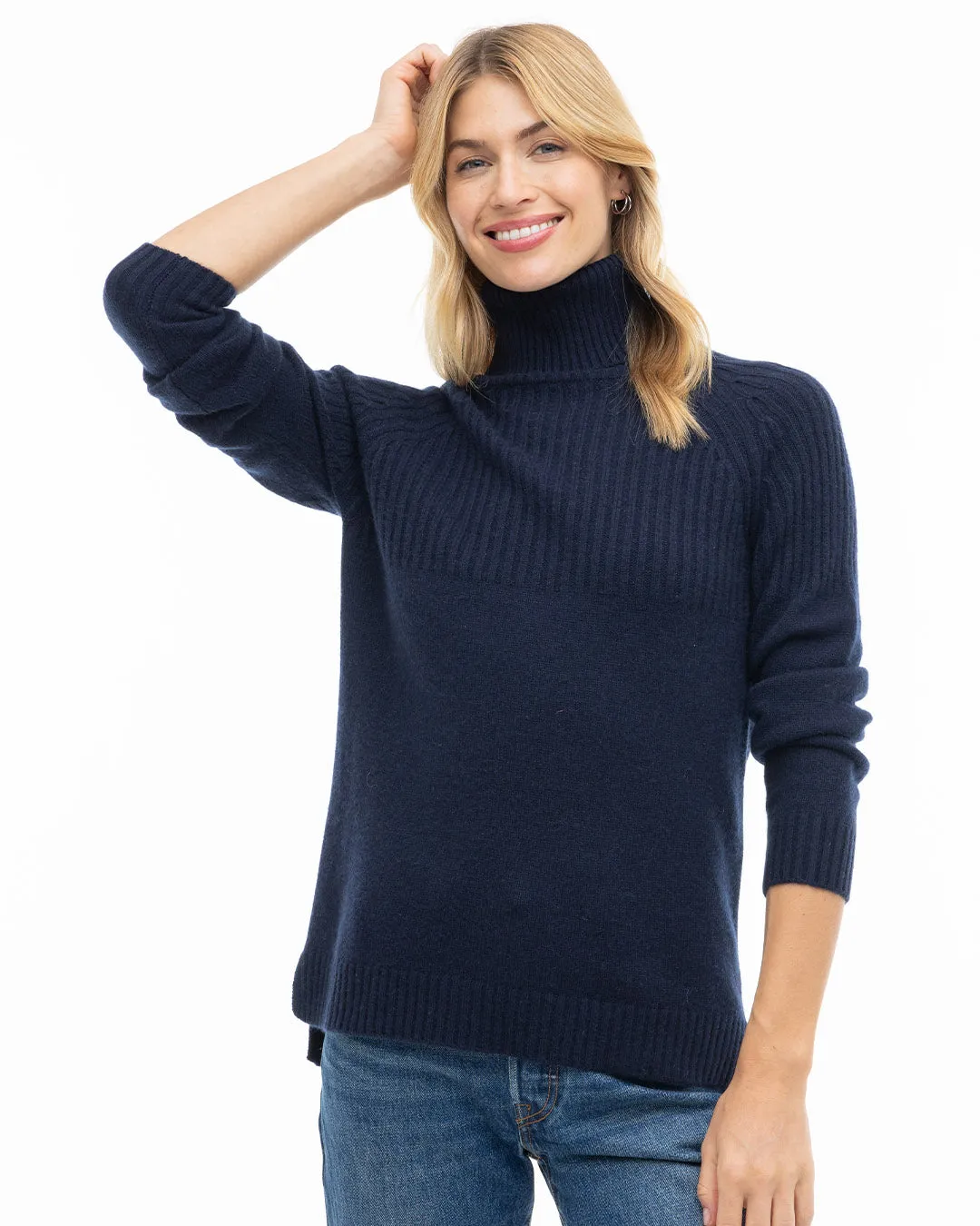 Half Ribbed Turtleneck