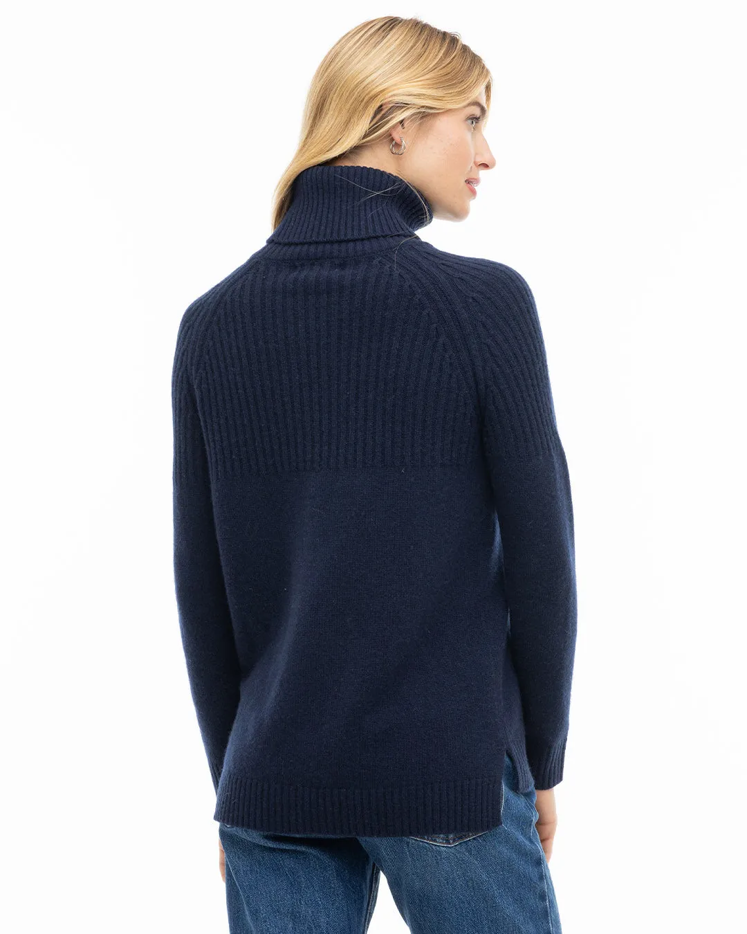 Half Ribbed Turtleneck