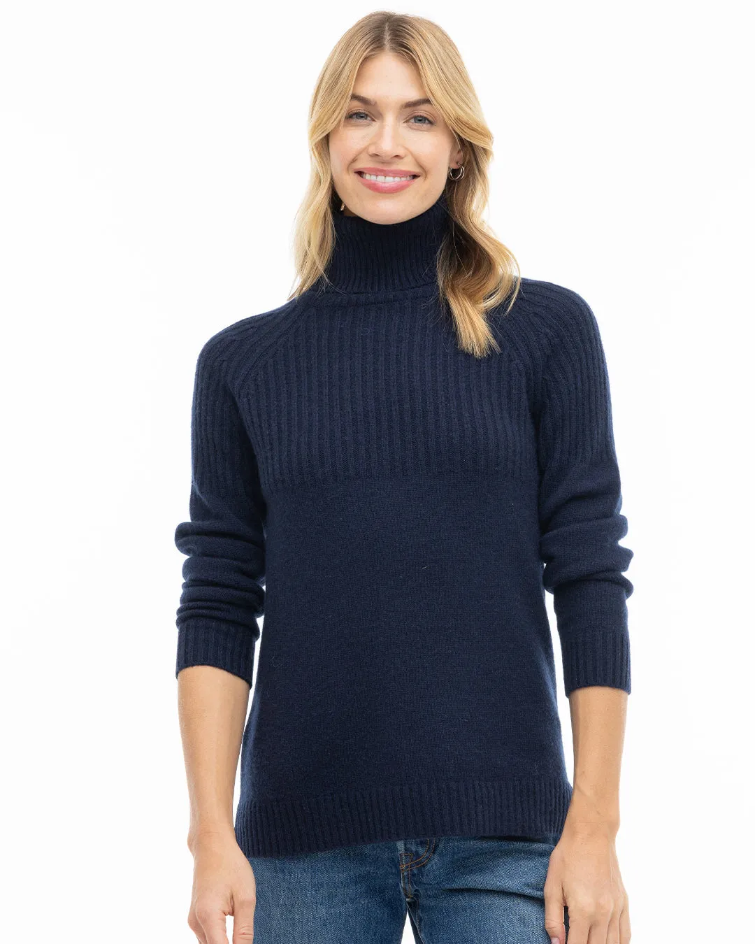 Half Ribbed Turtleneck