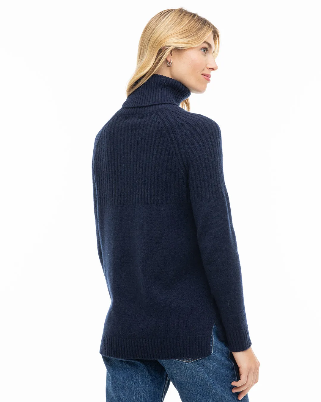 Half Ribbed Turtleneck
