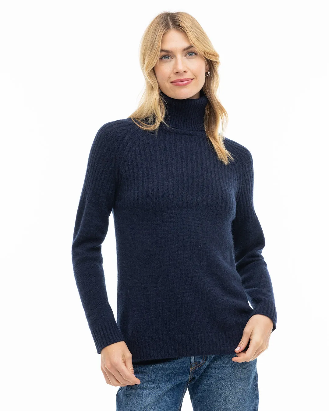 Half Ribbed Turtleneck