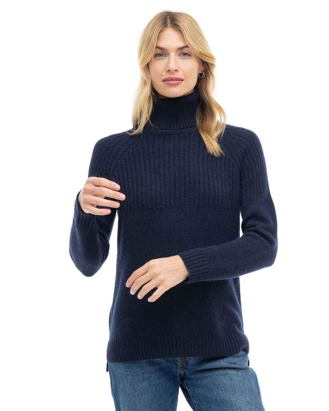 Half Ribbed Turtleneck
