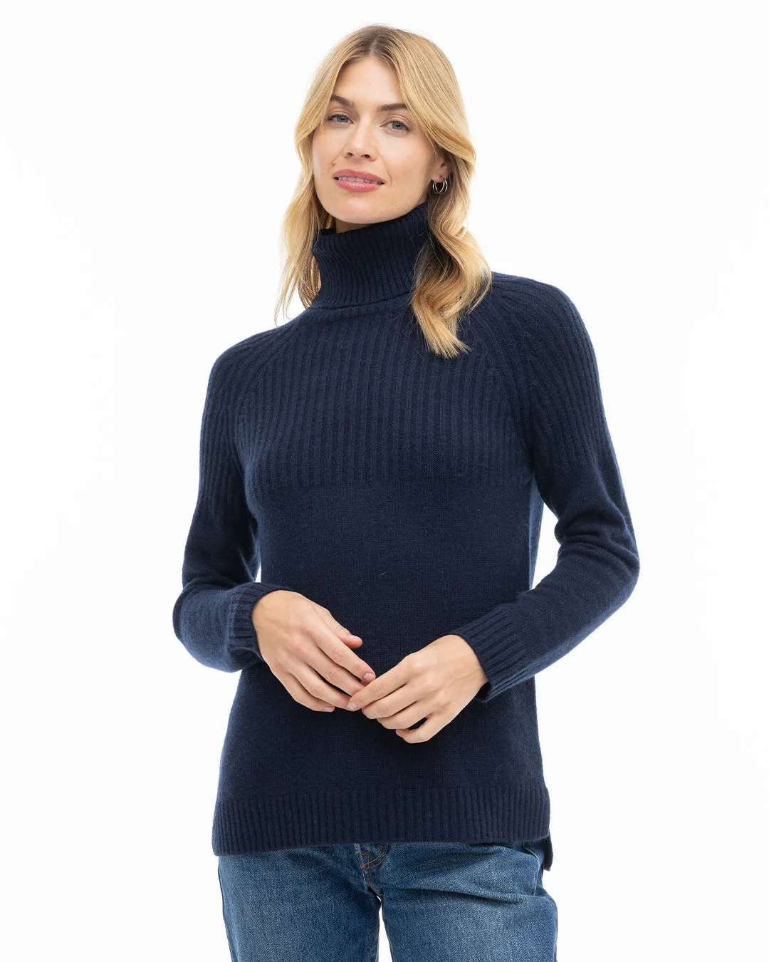 Half Ribbed Turtleneck