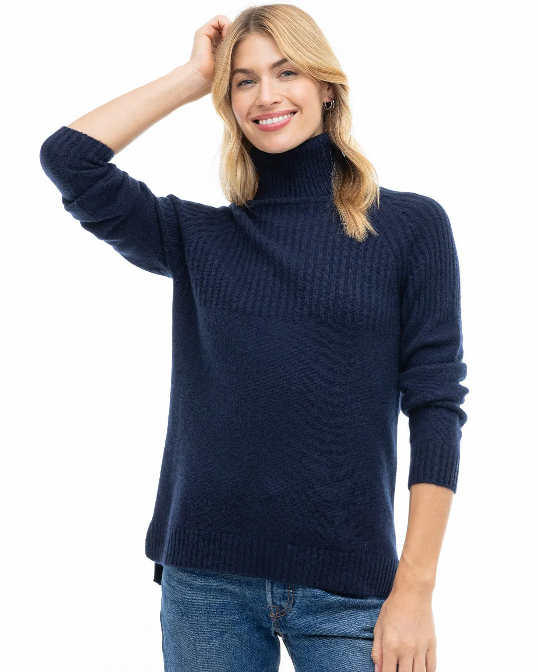 Half Ribbed Turtleneck