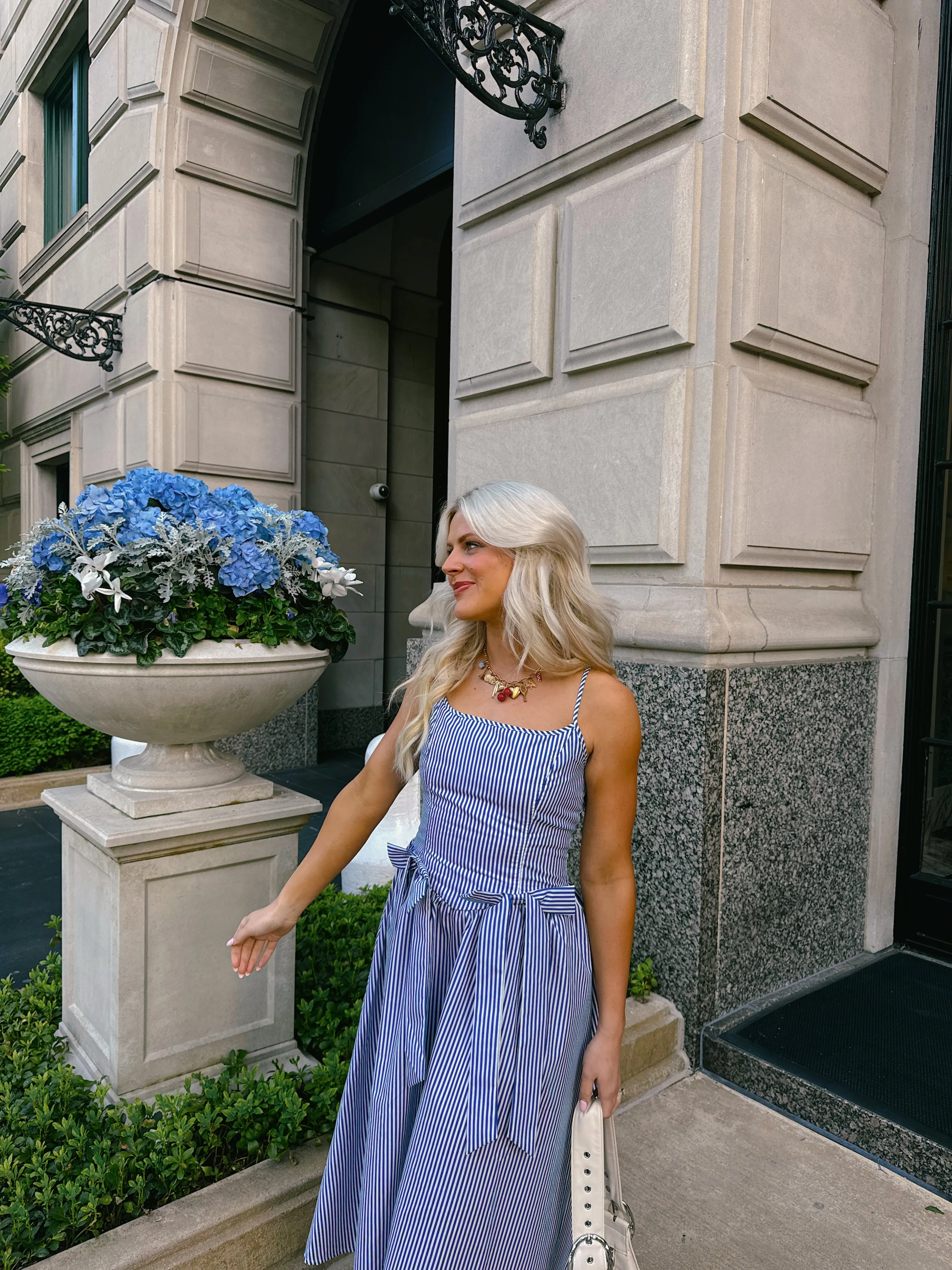 Hamptons House Midi Dress// Blue *RESTOCKED*