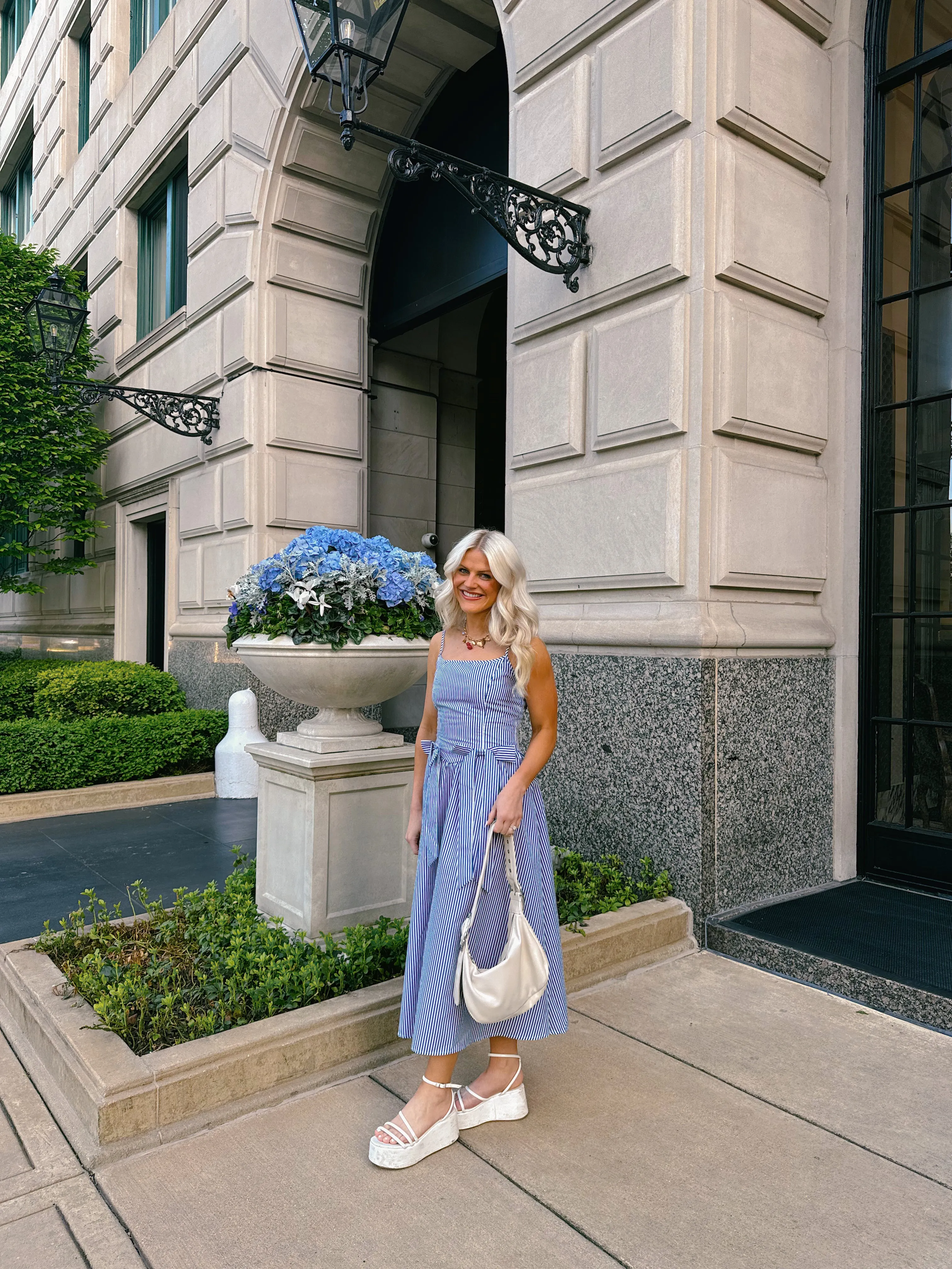 Hamptons House Midi Dress// Blue *RESTOCKED*