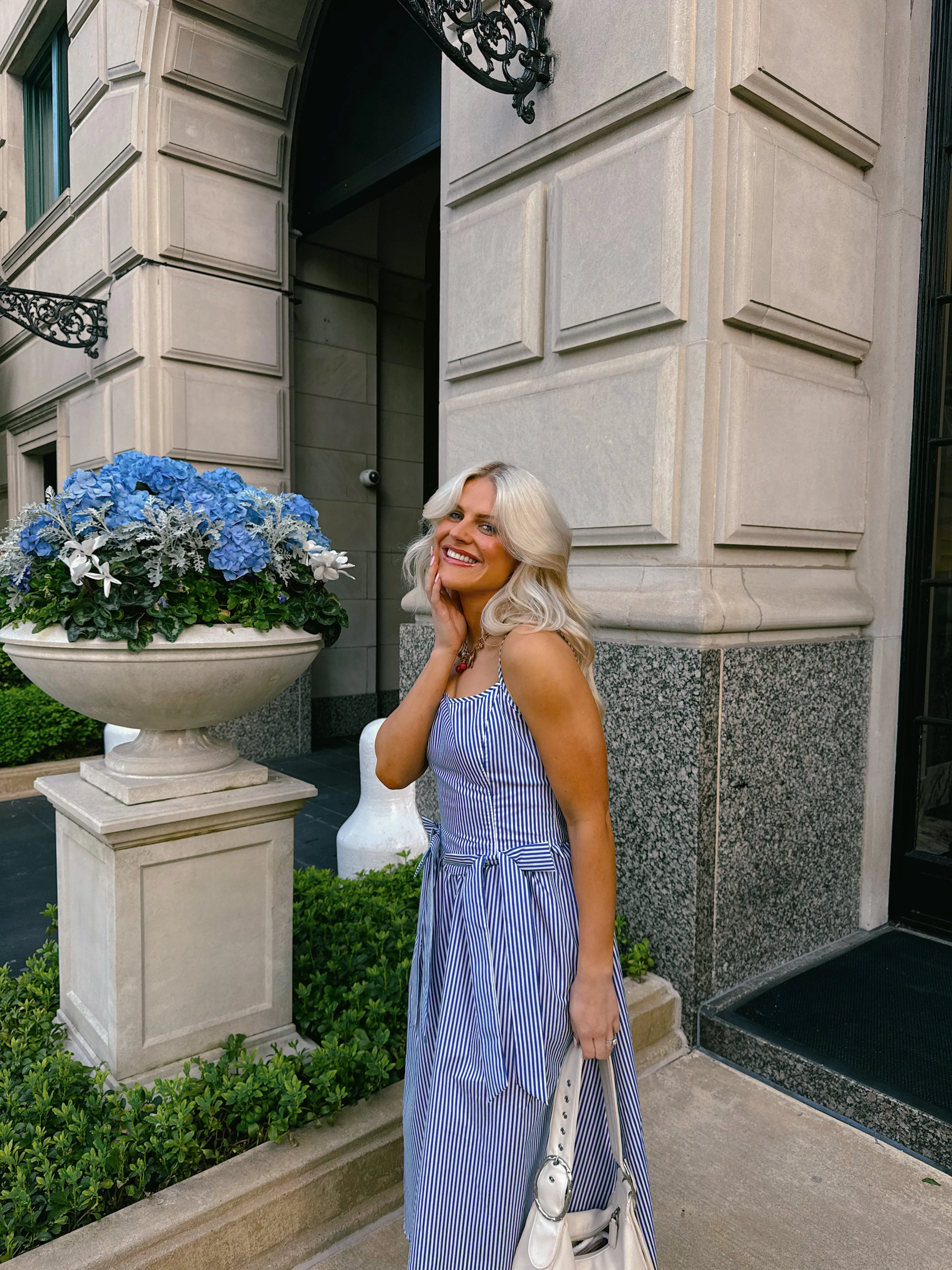 Hamptons House Midi Dress// Blue *RESTOCKED*