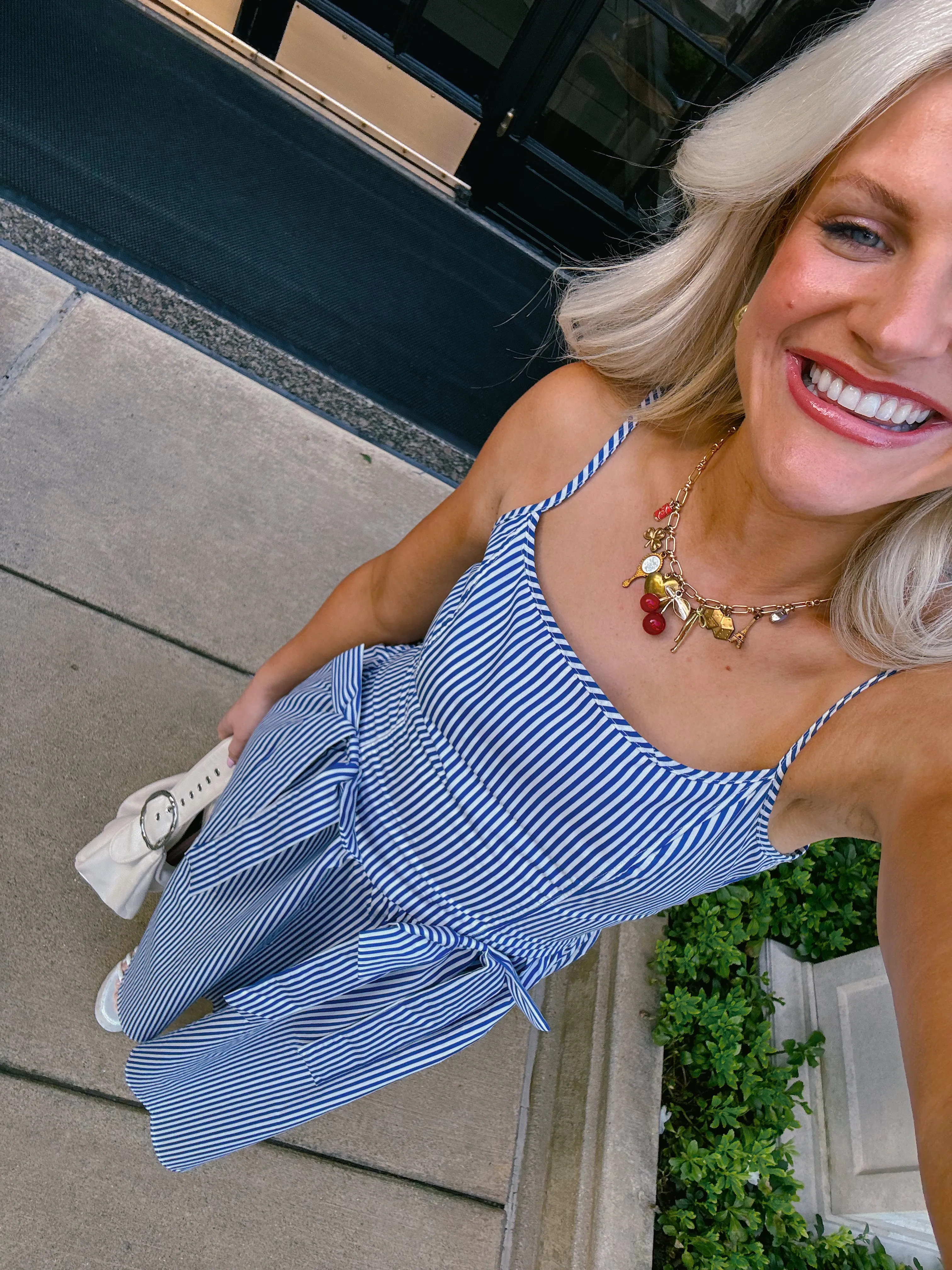 Hamptons House Midi Dress// Blue *RESTOCKED*