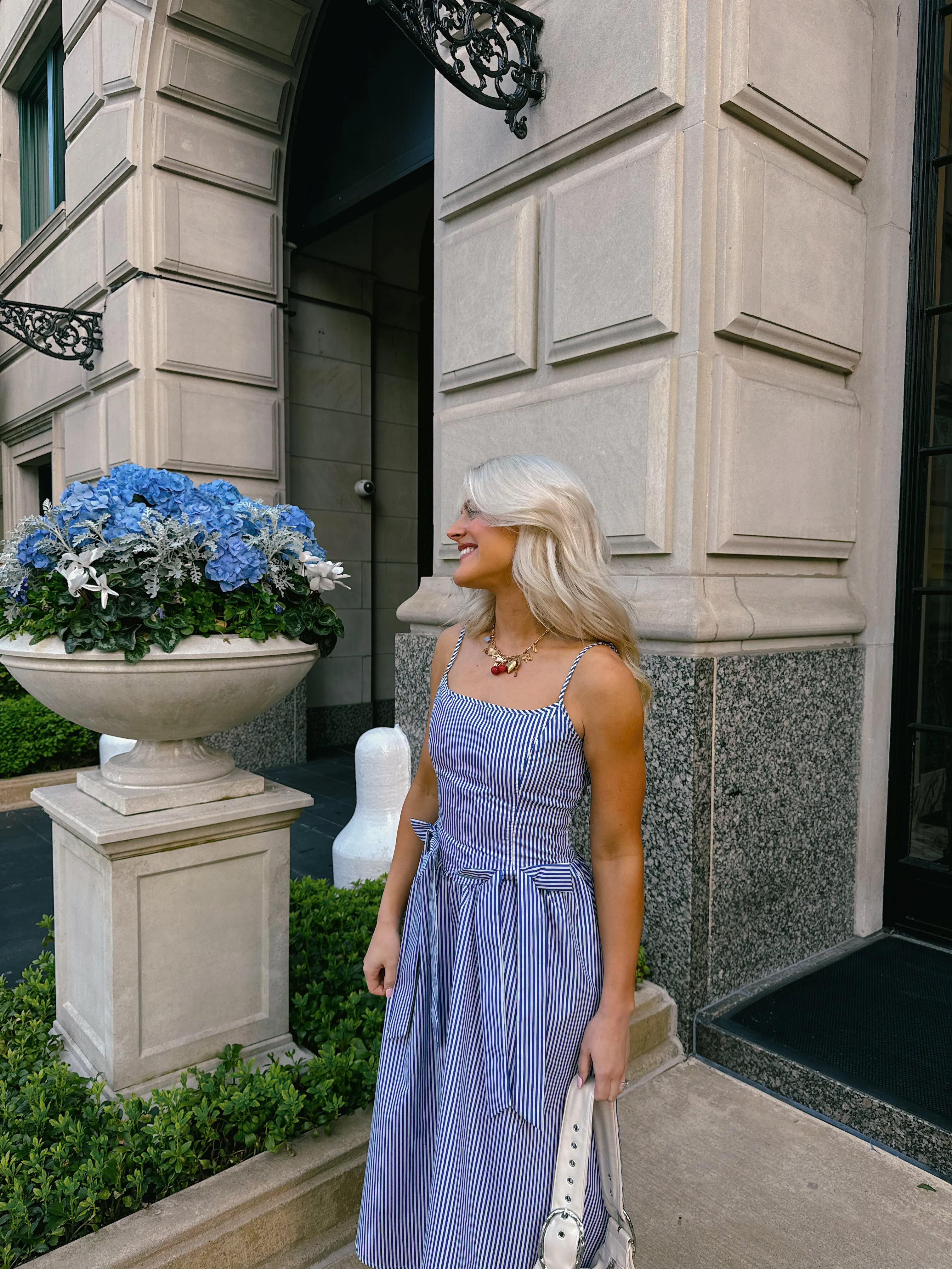 Hamptons House Midi Dress// Blue *RESTOCKED*