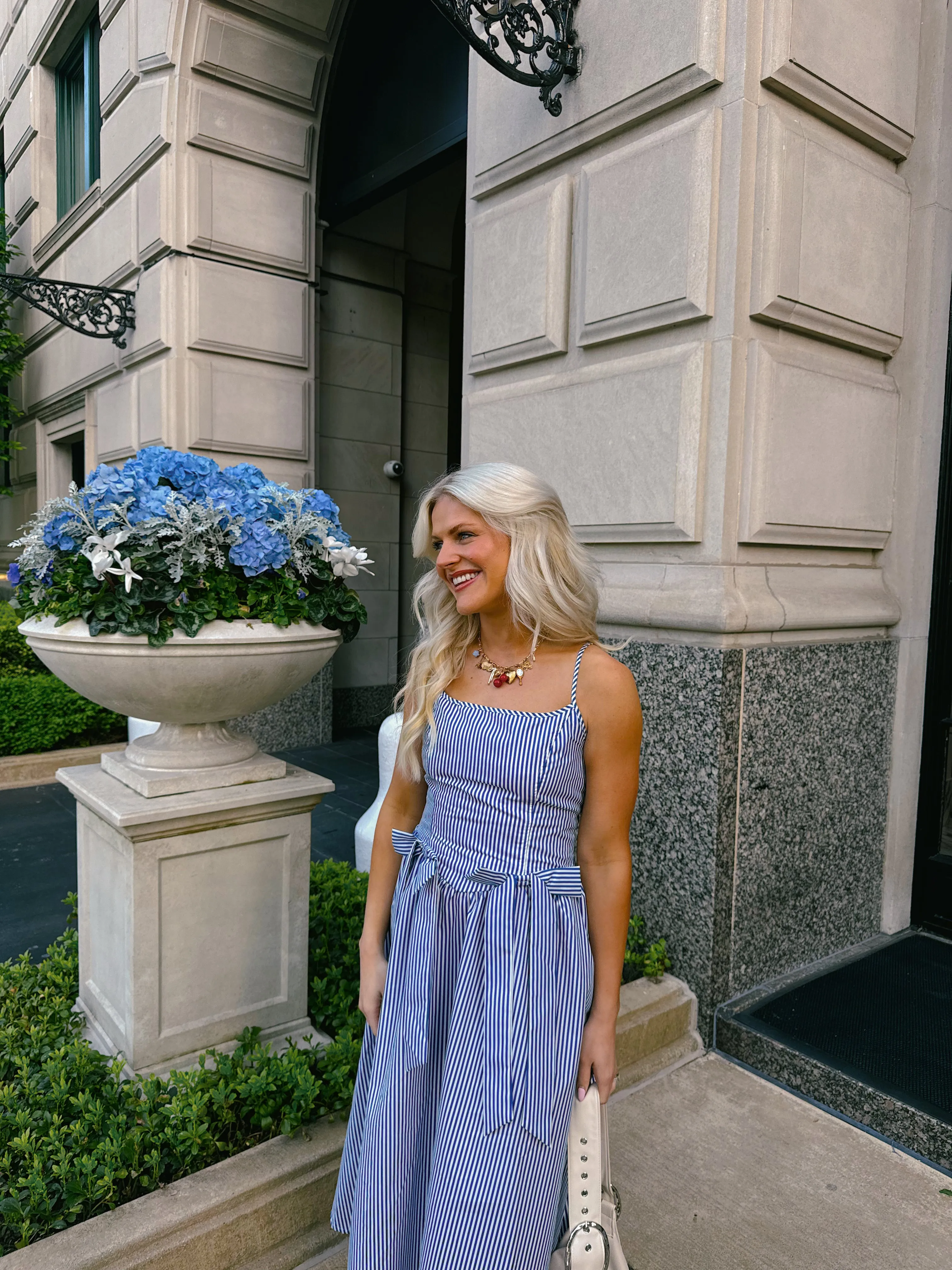 Hamptons House Midi Dress// Blue *RESTOCKED*