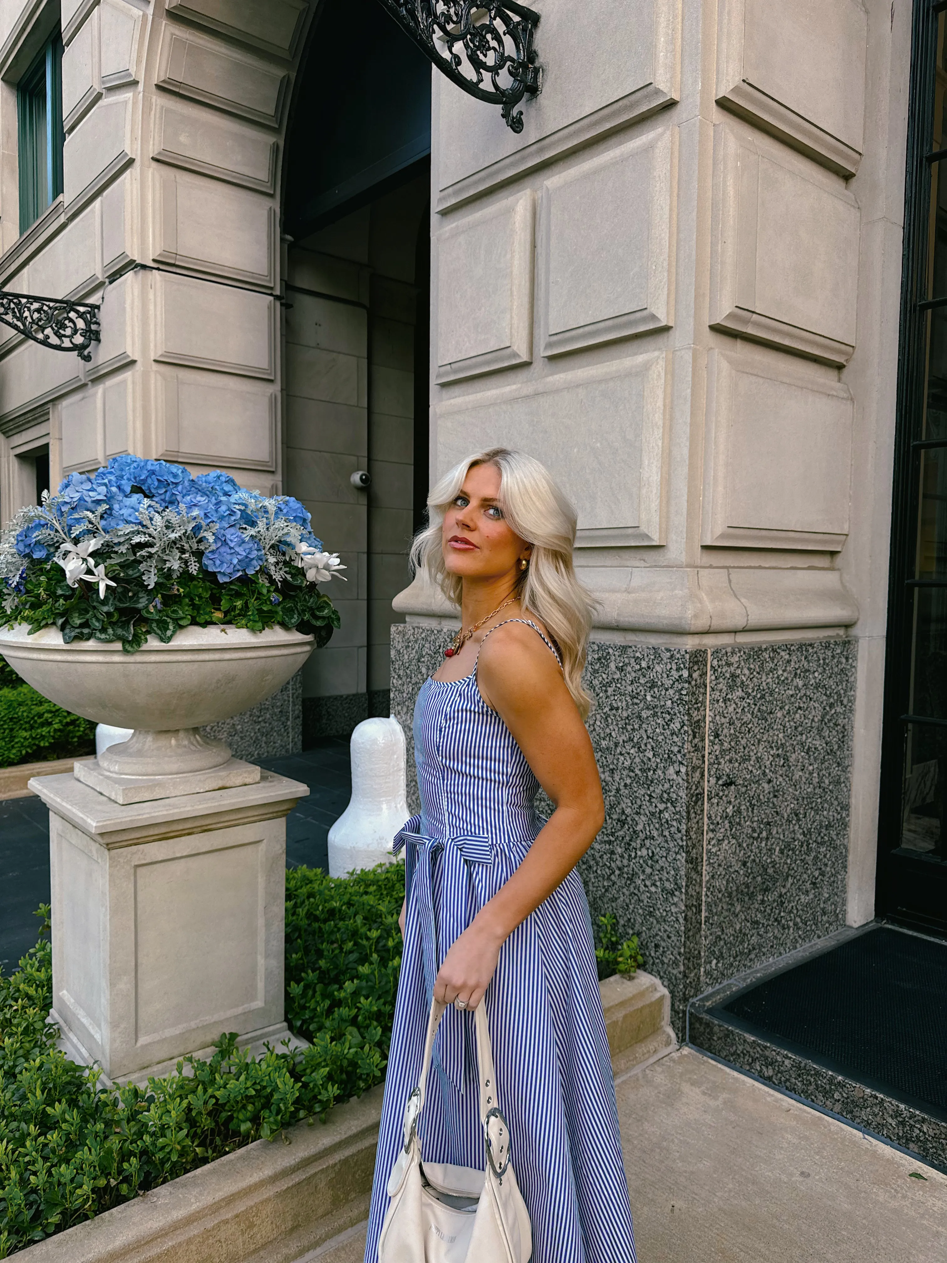Hamptons House Midi Dress// Blue *RESTOCKED*