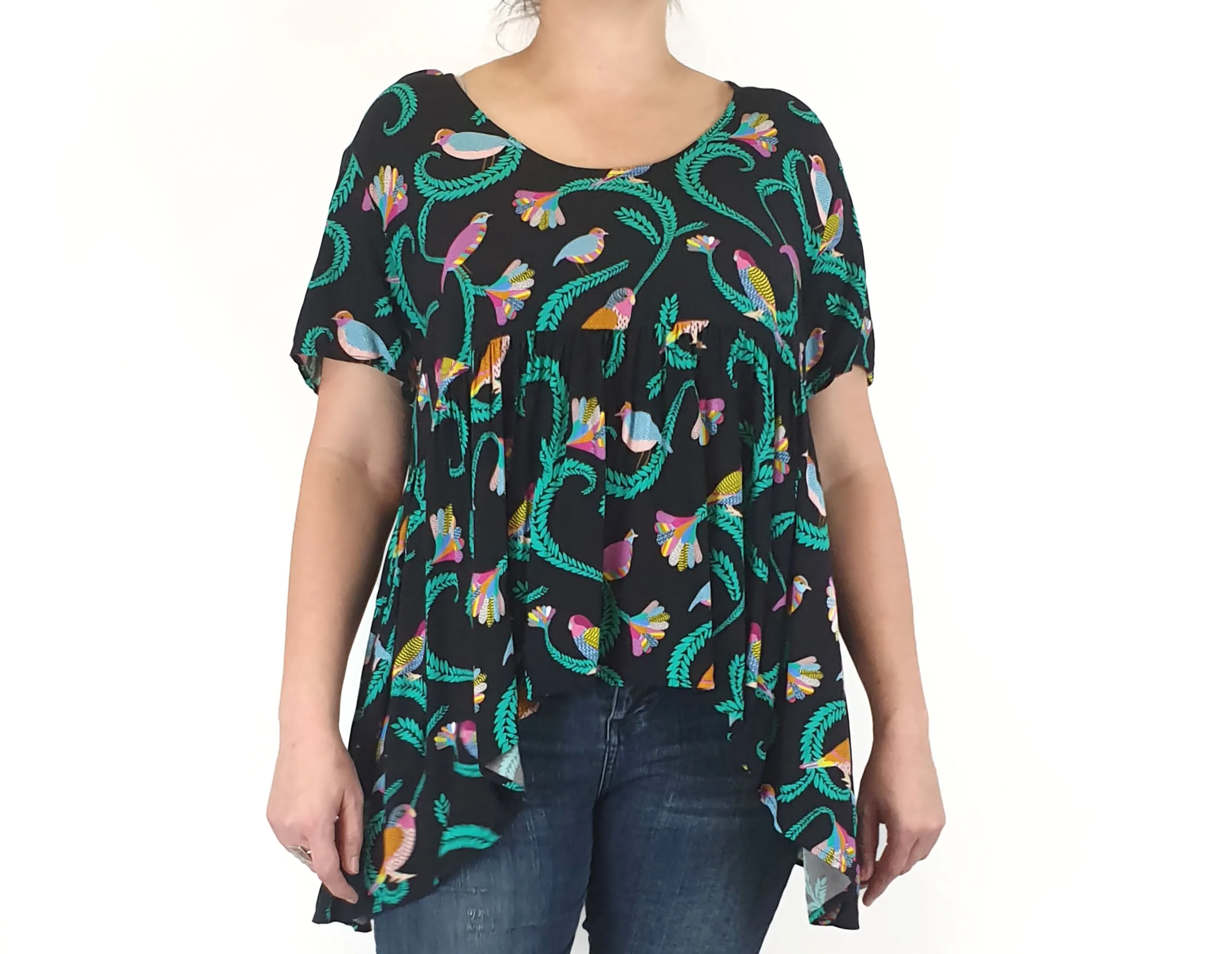 Harvest Lane unique print top size 14