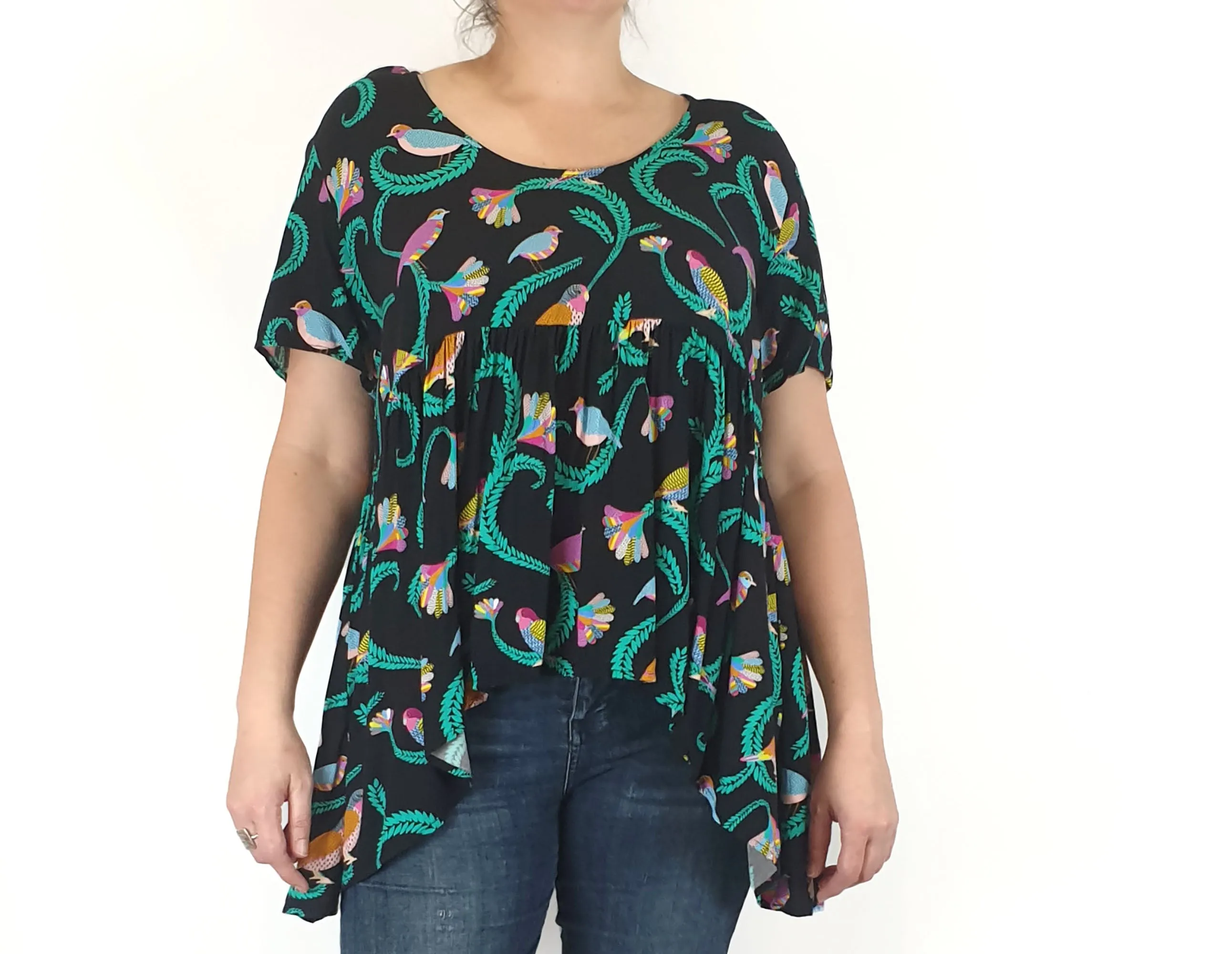 Harvest Lane unique print top size 14