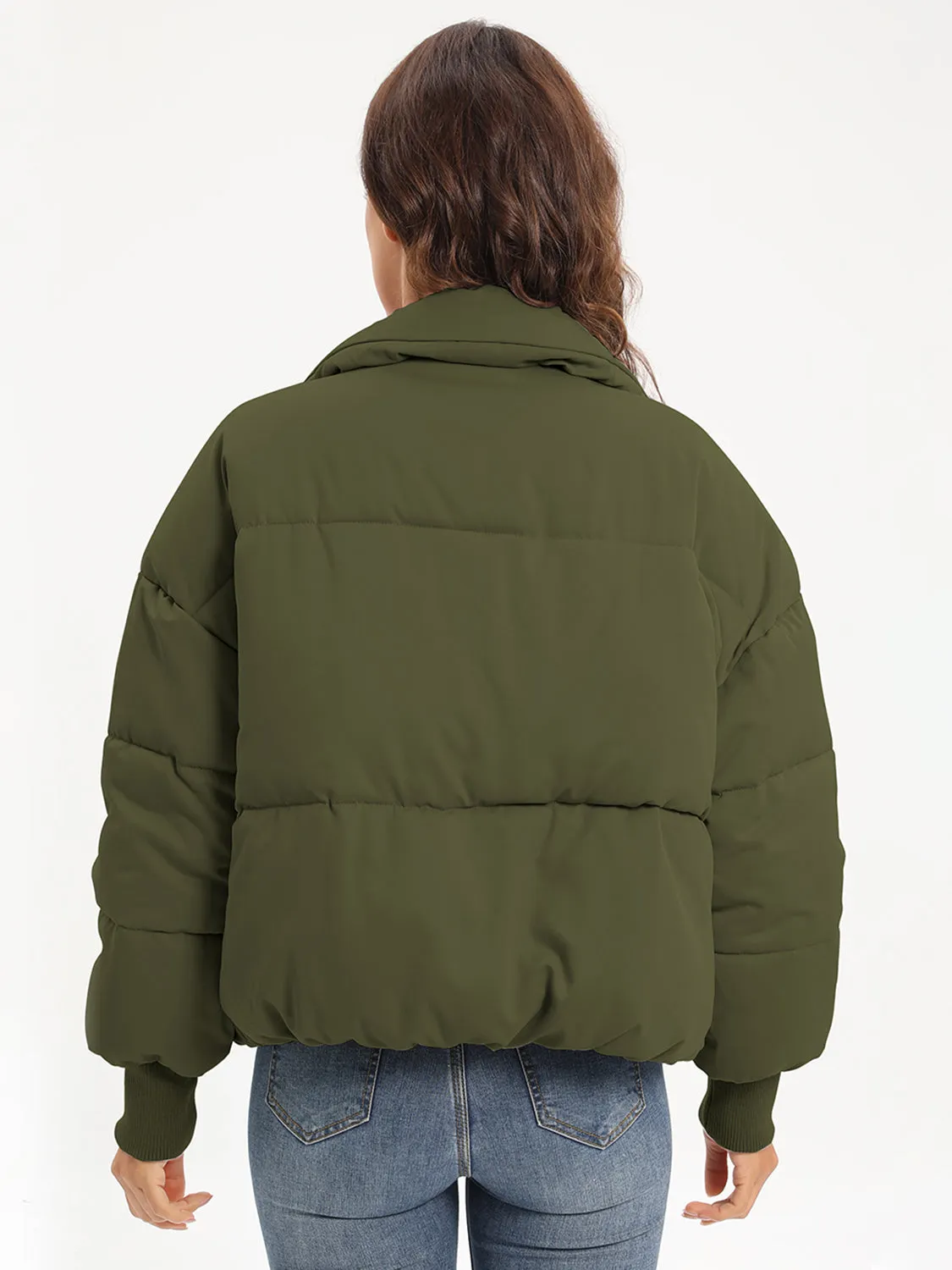 Hazel Blues® |  Zip Up Turtleneck Long Sleeve Winter Coat