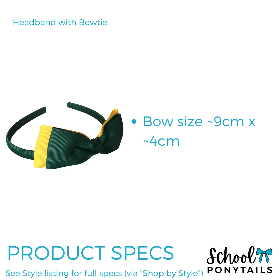 Headband with Bowtie - Multi Colour