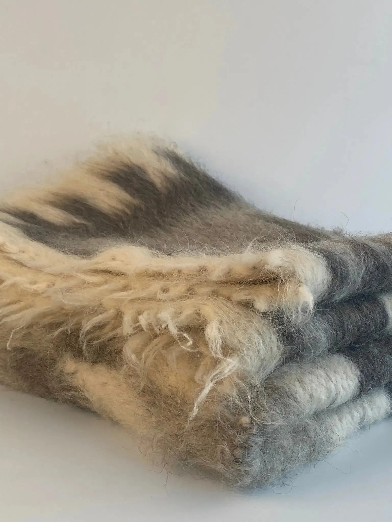 Heavy Throw  Blanket Wool Organic