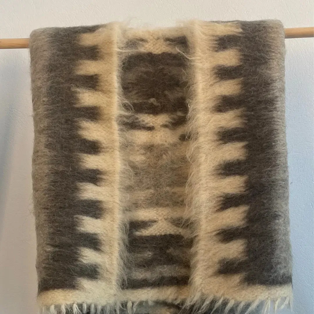 Heavy Throw  Blanket Wool Organic