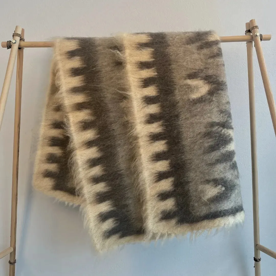 Heavy Throw  Blanket Wool Organic