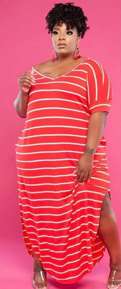 Hot Summer Maxi Dress, 2 Colors (Plus Size)
