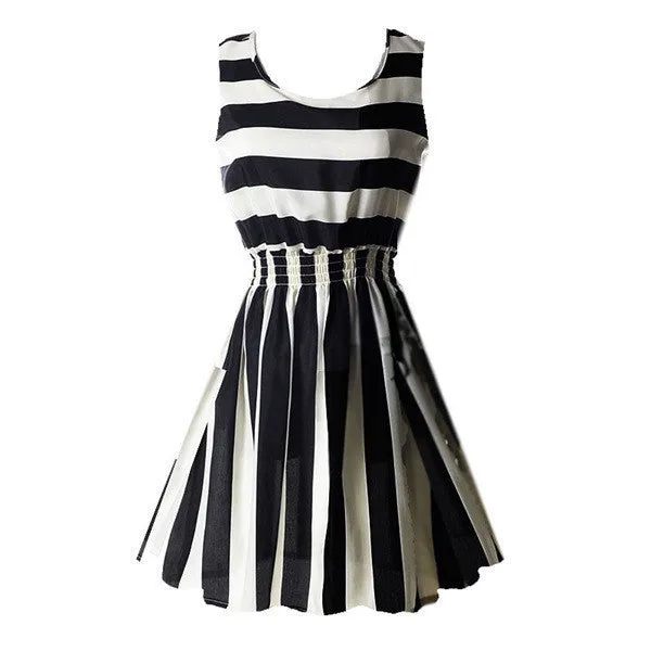 Hot Women Mini Chiffon Beach Dress Vestidos Sleeveless Sundress Floral Tank Dresses