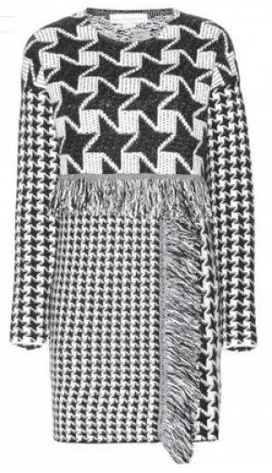 Houndstooth Wool Dress