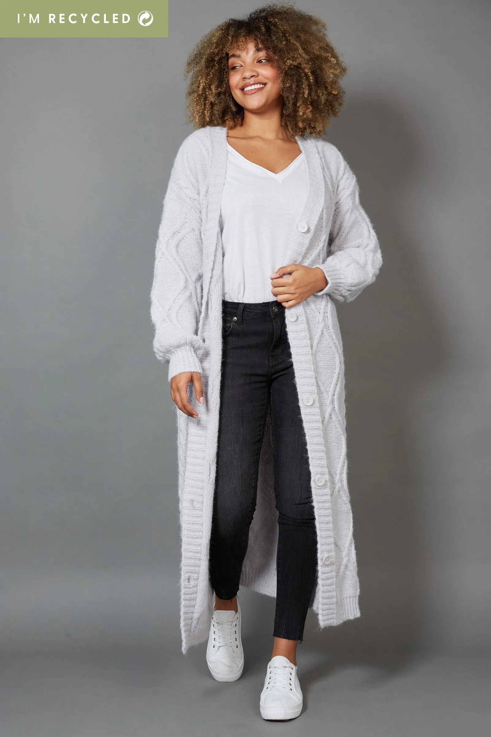 Howie Cable Knit Cardigan - OSFM