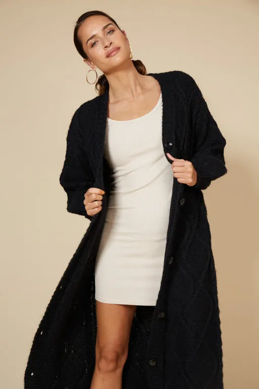 Howie Cable Knit Cardigan - OSFM