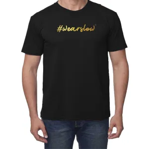 HS Bamboo Cotton "Hashtag" Tee- Gold