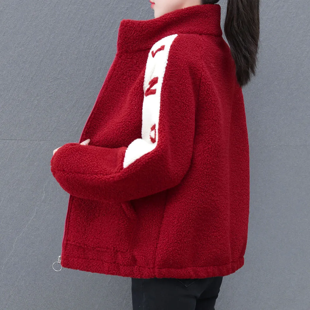 INSTOCK-Granular fleece loose coat