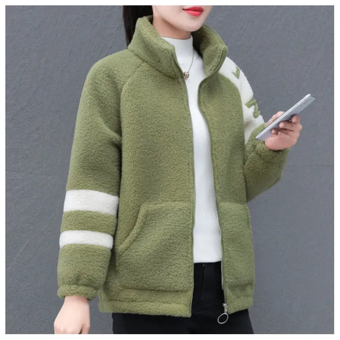 INSTOCK-Granular fleece loose coat