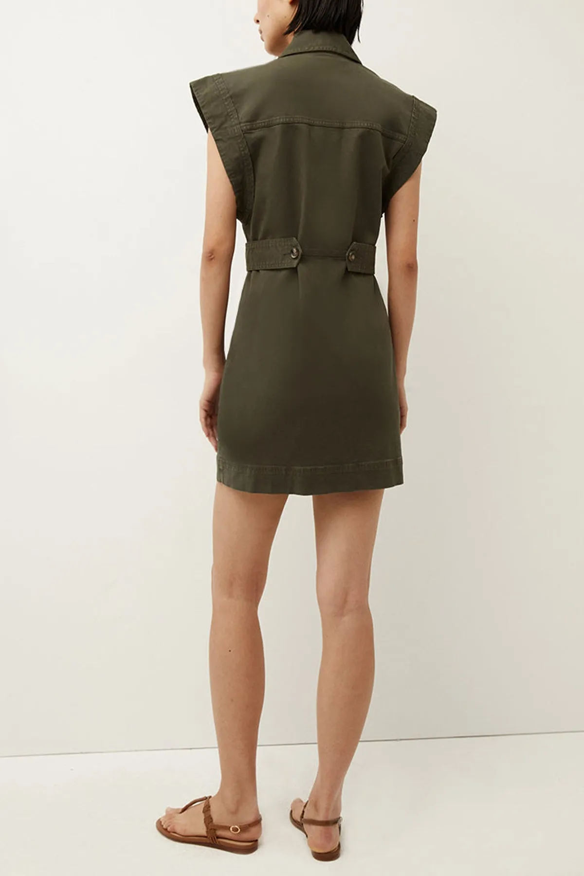 Jax Shirtdress in Army Green