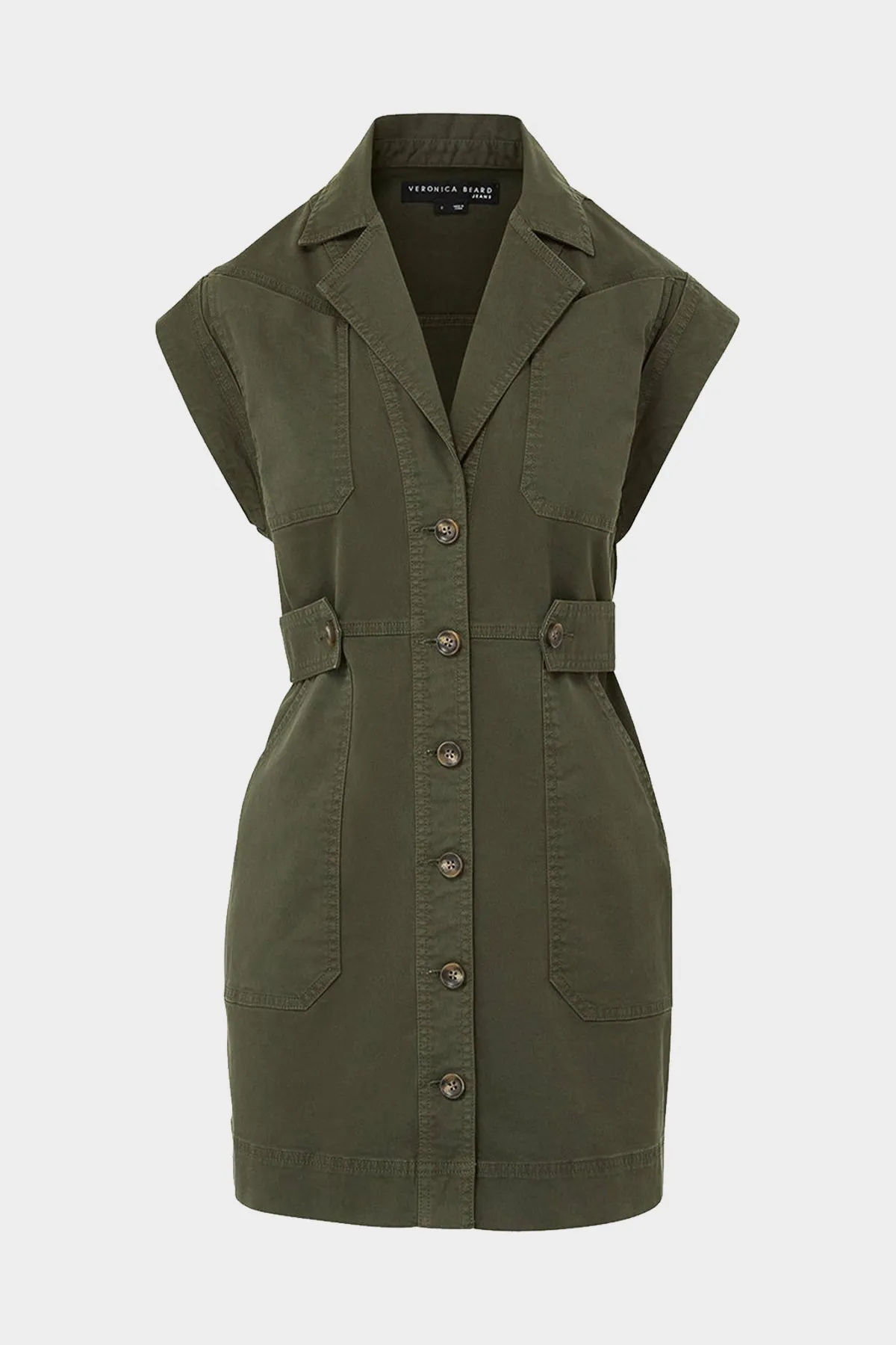 Jax Shirtdress in Army Green