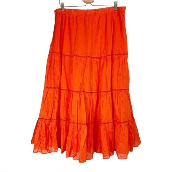 J.CREW Tiered Midi Skirt Size XX Tall NWT